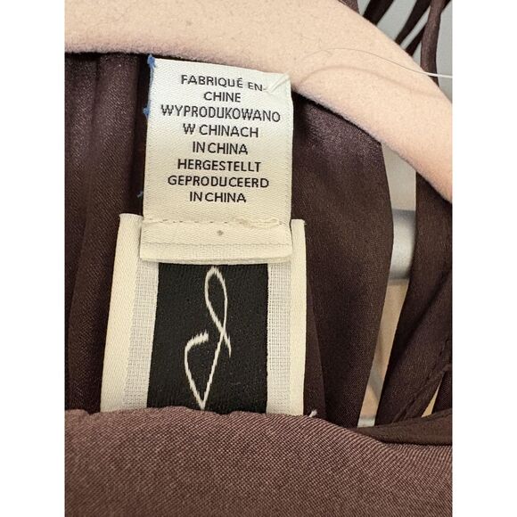 Joie Dress Womens Small Brown Long Sleeve Wrap Tiered Midi Polyester Boho - Picture 5 of 7